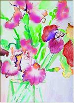 Orchids- Painting by Lily Azerad-Goldman